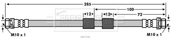 BORG & BECK Jarruletku BBH7586